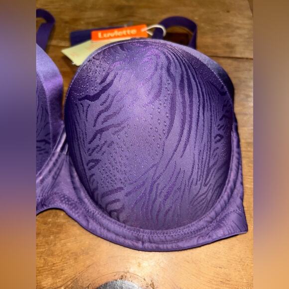 Woman’s Strapless Convertible Purple Bra Size 80G (36E) - Picture 4 of 8